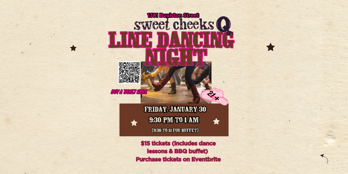 Line Dancing at Sweet Cheeks Q 